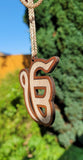 Wooden Ek Onkar car hanger punjabi sikh kaur stunning evil protection pendant CC