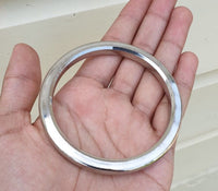 Stainless Steel Kara Round Smooth Sikh Kakar Singh Kaur Bangle Punjabi Kada D11A