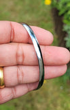 Chrome Plated Kara Punjabi Hindu Sikh Singh Khalsa Plain Smooth Kada Bangle D7A