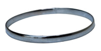 Chrome Plated Kara Punjabi Hindu Sikh Singh Khalsa Plain Smooth Kada Bangle D7A