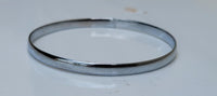 Chrome Plated Kara Punjabi Hindu Sikh Singh Khalsa Plain Smooth Kada Bangle D7A