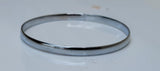 Chrome Plated Kara Punjabi Hindu Sikh Singh Khalsa Plain Smooth Kada Bangle D7A