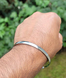 Chrome Plated Kara Punjabi Hindu Sikh Singh Khalsa Plain Smooth Kada Bangle D7A