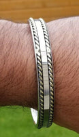 Sikh kara stainless steel twisted brass wires rope kada singh kaur bangle aa8