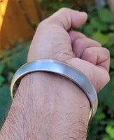 Sarbloh Sikh Kada Iron Karra Smooth Singh Bangle Khalsa Kara Bracelet N6A Karha