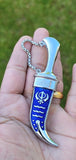 Stunning Stainless Steel Blue Siri Sahib Silver Colour Sikh Singh Kaur Kirpan N