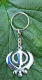 KHANDA Key Ring Stunning Steel Sikh Khalsa Singh Kaur Key Chain Punjabi Gift LL9