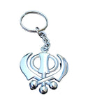 KHANDA Key Ring Stunning Steel Sikh Khalsa Singh Kaur Key Chain Punjabi Gift LL9