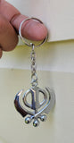 KHANDA Key Ring Stunning Steel Sikh Khalsa Singh Kaur Key Chain Punjabi Gift LL9