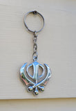 KHANDA Key Ring Stunning Steel Sikh Khalsa Singh Kaur Key Chain Punjabi Gift LL9