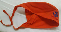 Sikh punjabi kesari orange adult patka pathka khanda bandana head wrap gear