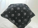 Sikh punjabi black khalsa khandas bandana head wrap gear rumal handkerchief gift