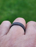 Shani ring protection saturn plain iron ring horse shoe nail chala astrology ee3