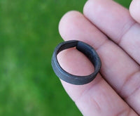 Shani ring protection saturn plain iron ring horse shoe nail chala astrology ee3