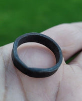 Shani ring protection saturn plain iron ring horse shoe nail chala astrology ee3