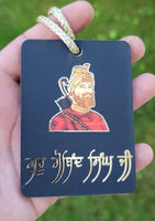 Sikh Guru Gobind Nanak Dev Car Mirror HANGER Punjabi Singh Kaur Wood Pendant GG7