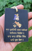 Sikh Guru Gobind Nanak Dev Car Mirror HANGER Punjabi Singh Kaur Wood Pendant GG7