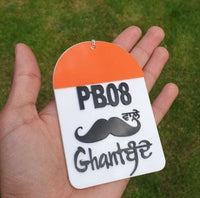 PB08 PB02 Wale Ghant Banday Punjabi Car Hanger Rear Mirror Punjab Pendant GG New