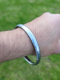 Sikh Sarbloh Kara Smooth Flat Kada Singh Bracelet Kaur Punjabi Khalsa Bangle EE0