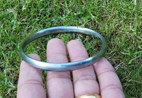 Sikh Sarbloh Kara Smooth Flat Kada Singh Bracelet Kaur Punjabi Khalsa Bangle EE0