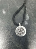 Small stunning stainless steel hindu evil eye protection om good luck pendant ff