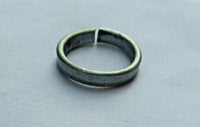 Beautiful protecton amulet pure iron sarbloh punjabi hindu sikh ring adjustable