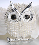 Celebrity owl brooch design vintage look queen broach gold silver plated pin g79