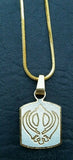 Khanda pendant laser engraved gold silver plated sikh singh kaur punjabi locket