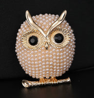 Celebrity owl brooch design vintage look queen broach gold silver plated pin g79