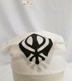 Sikh hindu kaur singh black khandas bandana head wrap gear rumal handkerchief a2