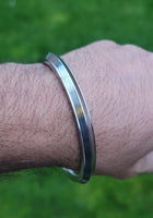 Sikh kara stainless steel singh kaur collar kada punjabi edge bangle ee4 karha