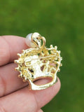 Jubilee crown brooch vintage look queen broach stunning gold plated pin kk3 new