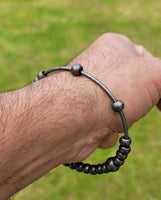 Sarbloh Kara Meditation Praying Beads Sikh Singh Kaur Khalsa Simran Bangle EE7