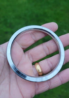 Sikh kara stainless steel singh kaur flat kada punjabi edge bangle ee5 karha