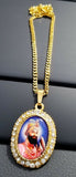 Gold plated guru gobind singh ji photo pendant punjabi sikh kaur car rear mirror