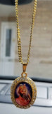 Gold plated guru gobind singh ji photo pendant punjabi sikh kaur car rear mirror