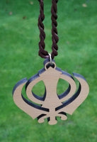 Wooden khanda car hanger punjabi sikh kaur stunning evil protection pendant ccc8