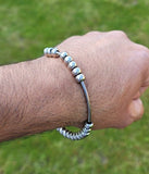 Stainless Steel Kara Meditation Praying Beads Sikh Singh Kaur Simran Bangle EE9