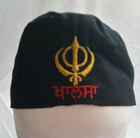 Sikh punjabi black kids infants baby patka pathka khanda bandana head wrap gear