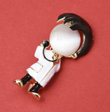 Stunning gold plated nhs doctor nurse celebrity elegant brooch broach pin jjj52