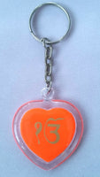 Colourful eik onkar khanda sikh key rings - red blue orange yellow  key chains