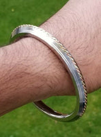 Sikh kara stainless steel twisted brass copper rope kada singh kaur bangle g16