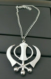 Stainless steel punjabi sikh khanda no stones stunning pendant car rear mirror