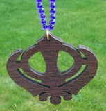 Punjabi sikh wooden khanda stunning pendant evil protection car hanger gift aa11