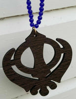 Punjabi sikh wooden khanda stunning pendant evil protection car hanger gift aa11