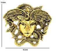 Gold or silver plated snakes head medusa lady celebrity brooch broach pin jjj29