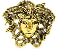 Gold or silver plated snakes head medusa lady celebrity brooch broach pin jjj29