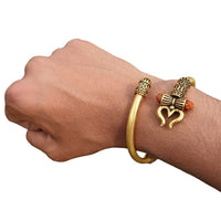 Om namo shivay bracelet kara hindu kada trishul Kaze Fujii Grace bead bangle Y5