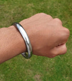 Sikh Sarbloh Kara Smooth Flat Kada Singh Bracelet Kaur Punjabi Khalsa Bangle N12