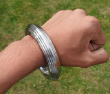 Sarbloh Chakri Kara Lines Design Iron Sikh Singh Kaur Khalsa Taksali Bangle Y9